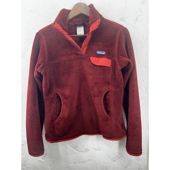 Patagonia Re-Tool Snap Synchilla Polartec T Fleece Rusted Iron Women's Size S - Picture 2 of 8